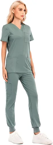 Vista 2 de Hugncmy Womens 2 Piece Clothes Set Dressy Pant Suits
