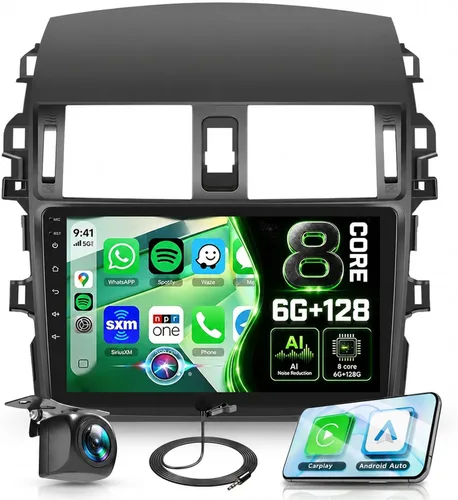 Vista 11 de Radio de coche Carplay 2G+64G para Toyota Corolla 2009 2010 2011 2012 2013, Rimoody estéreo de coche Android Android auto GPS WiFi pantalla táctil