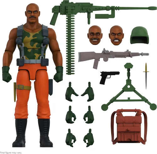 Vista 9 de Super7 ULTIMATES! G.I. Joe Cobra B.A.T. (Comic) - Figura de acción de G.I. Joe de 7 pulgadas con accesorios, coleccionables clásicos de dibujos