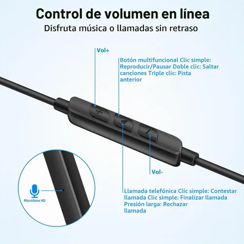 Vista 6 de APETOO Auriculares USB C con micrófono y control de volumen HiFi Stereo
