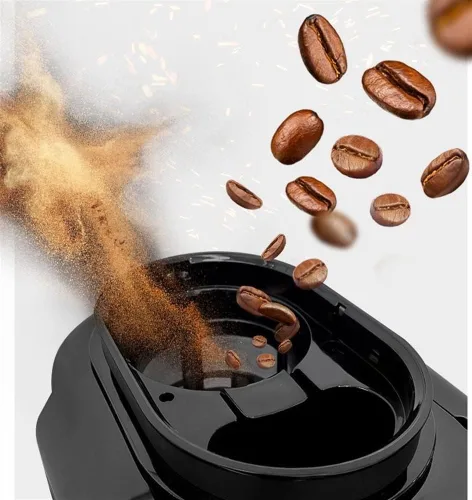Vista 5 de Cafetera, cafetera automática, máquina de café expreso, cafetera automática de preparación, molinillo de café de rebabas integrado, perfecto