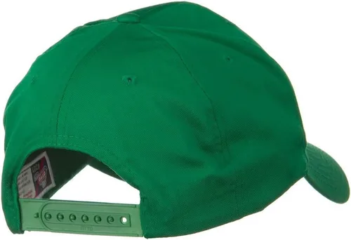 Vista 3 de Gorra de sarga de algodón sólido estilo profesional - Kelly, Verde
