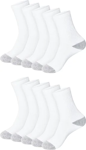 Vista 14 de Hanes Women's Cushioned Athletic Ankle Socks (10-Pack)