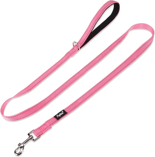 Vista 11 de PUPTECK Correa reflectante para perro con cómodo mango acolchado, correa de nailon duradera para perros pequeños, medianos y grandes, gatos Beige