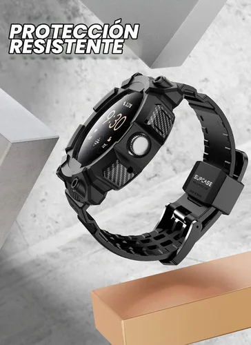 Vista 2 de SUPCASE Funda para Google Pixel Watch de 41mm con correa (Unicorn Beetle Pro), [protección de grado militar] [antiarañazos] Funda resistente