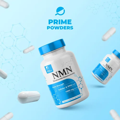 Vista 6 de Prime Powders Cápsulas NMN - 1000 mg por porción - Mononucleótido de nicotinamida estabilizado - Alta potencia extra fuerte - 120 cápsulas