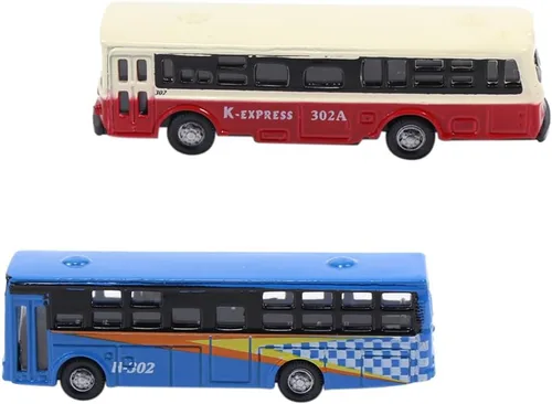 Vista 5 de BS150 6pcs Diecast Modelo Autobuses Coche 1:160 N Escala Paisaje de la calle Paisaje Ferroviario Escenario DIY Tren Diseño Modelo Accesorios