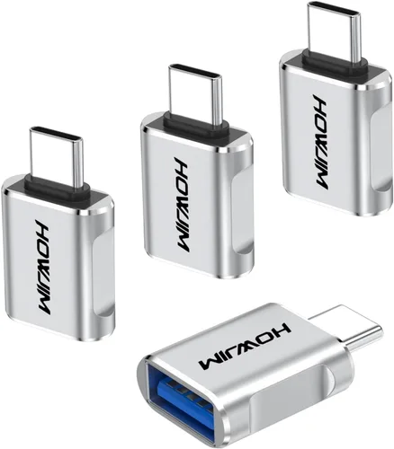 Vista 15 de Paquete de 10 adaptadores USB C a USB, adaptador USB C macho a USB 3.2 hembra OTG, transferencia de datos de 10 Gbps de carga rápida para teléfono