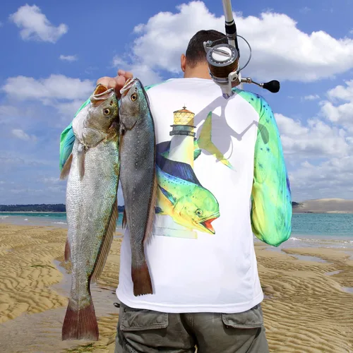 Vista 9 de Palmyth - Camiseta de pesca para hombre, con manga larga, protección solar ultravioleta FPU 50+, con bolsillo