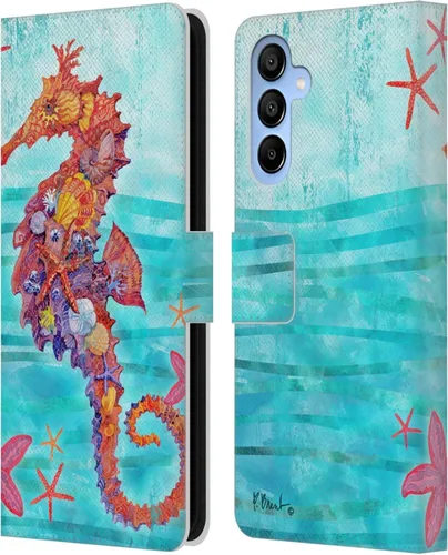 Vista 9 de Head Case Designs Officially Licensed Paul Brent Agate Mermaid Coastal Leather Wallet Case Compatible with Samsung Galaxy A16 5G