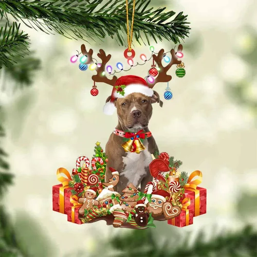 Vista 51 de Nazenti Adorno de Navidad personalizado de reno de Alaskan Malamute – Adorno de perro personalizado para amantes de las mascotas, acrílico plano