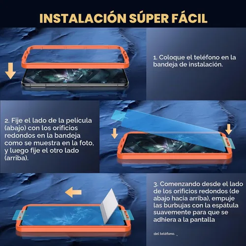 Vista 5 de FANGTIAN - Paquete de 4 protectores de pantalla híbridos para Google Pixel 8 Pro