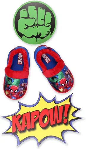 Vista 7 de Marvel Avengers Superhero - Pantuflas Aline de felpa para niños pequeños