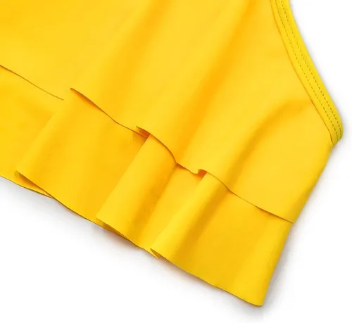 Vista 7 de SHEKINI Trajes de baño de dos piezas con volantes y estampado floral para niñas