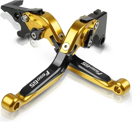 Vista 11 de Accesorios CNC para motocicleta, ajustable, plegable, extensible, con logotipo, palancas de embrague de freno para BMW F650GS F650 GS F 650 GS Negro
