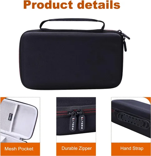 Vista 5 de L LTGEM Estuche de almacenamiento EVA para Zoom H8 de 12 pistas/Tascam Portacapture X8 Portátil Práctico Grabador - Bolsa de transporte protectora