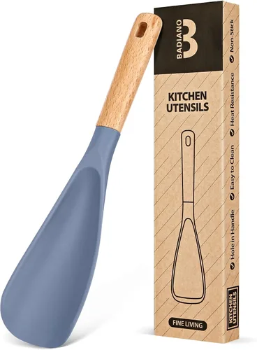 Vista 23 de Badiano Cuchara de cocina de silicona para utensilios de cocina Manzana Verde (Apple Green)