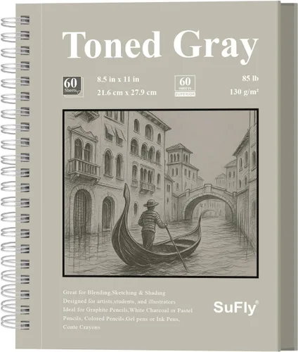 Vista 14 de Cuaderno de bocenas de papel negro SuFly 5.5 x 8.5, 60 hojas (90lb/150gsm) Papeles de artista para dibujo Papel negro para lápices