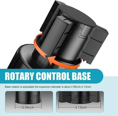 Vista 4 de Extensor de portavasos de automóvil, extensor de soporte para bebidas con base extensible, adaptador multifunción giratorio de 360 grados