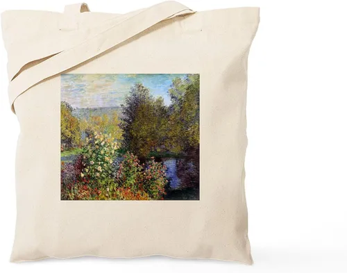 Vista 7 de CafePress Bridge Monet Tote Bag Reutilizable Natural Beige Bolsa de compras de lona