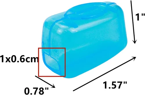 Vista 6 de 50 tapas para cepillos de dientes, funda protectora de cabeza de cepillo de dientes para viajes u hogar, color blanco transparente These 50