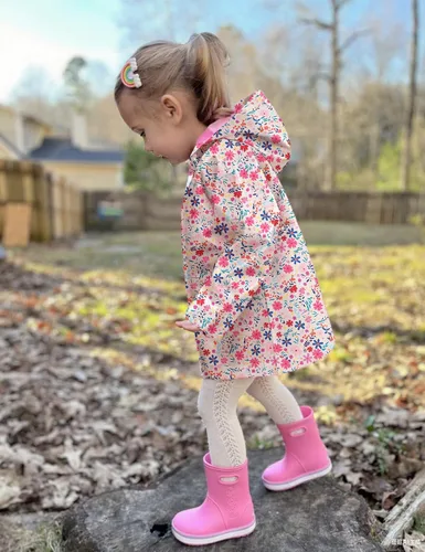 Vista 31 de Arshiner Chamarra impermeable con capucha para niña, para bebé y niño