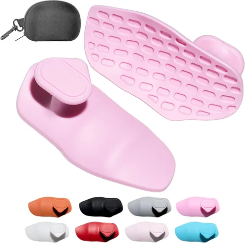 Vista 16 de Agarres de silicona para levantamiento de pesas, guantes de entrenamiento alternativos para hombres, agarre antideslizante para entrenamiento