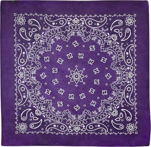 Vista 7 de EVERY-VILLE Where EVERYone is Welcome Classic Paisley Bandanas - 3 Pack Gift Set, 100% Cotton, 22x22 Inches