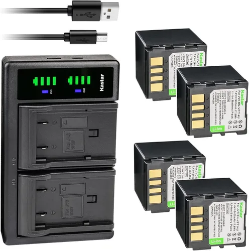 Vista 7 de Kastar Reemplazo del cargador de batería LTD2 USB para JVC BN-VF707 BN-VF707U BN-VF707UE BN-VF707US JVC BN-VF714 BN-VF714U BN-VF714UE BN-VF714US JVC