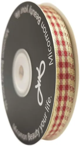 Vista 28 de Cinta a cuadros de guinga – 25 yardas, rojo y azul (3/8 pulgadas) para decoración de Navidad y embalaje de regalo