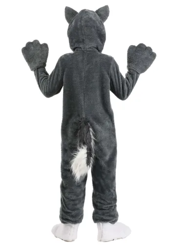 Vista 2 de Disfraz de Perro Husky Siberiano para Niños Multicolor