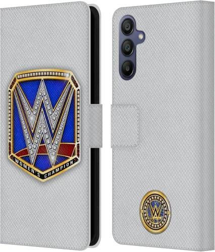 Vista 345 de Head Case Designs Officially Licensed WWE Cruiserweight Champion Title Belts Leather Wallet Case Compatible with Samsung Galaxy A07 4G Campeón