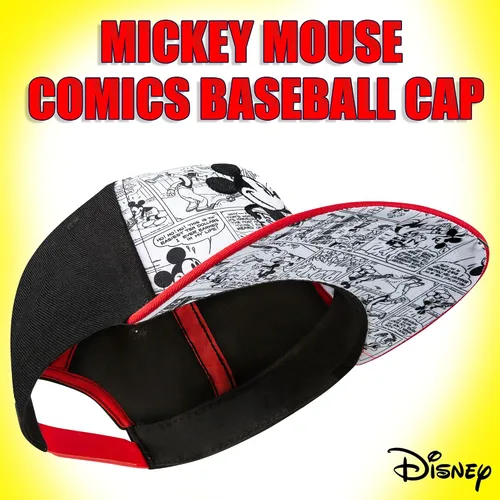Vista 2 de Disney Gorra de béisbol de Mickey Mouse Comics tallas para jóvenes y adultos ajustable 100 algodón
