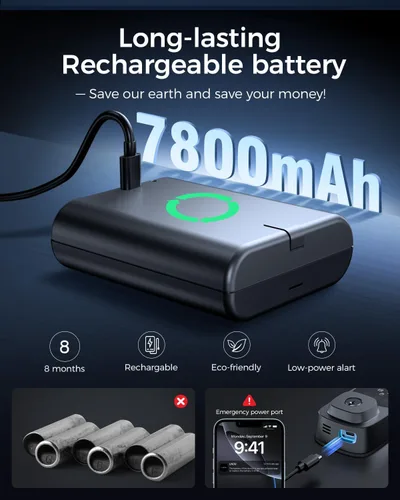 Vista 5 de ARPHA Cerradura de puerta de entrada sin llave, cerrojo de reconocimiento de vena palmar con asa para puerta delantera, WiFi integrado, Amazon
