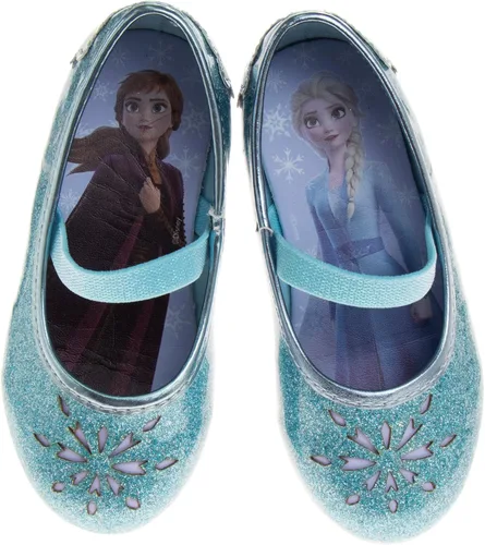 Vista 5 de Disney Frozen Elsa Minnie Mouse - Zapatos planos Mary Jane para niñas disfraz de princesa de personaje de gelatina para niños ballet bailarina