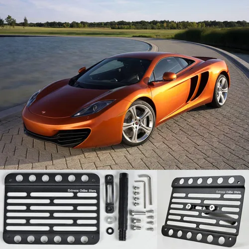 Vista 2 de Para 12-up McLaren 12 C con PDC Frente remolque Gancho License Plate w/Extension Bracket