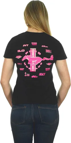 Vista 3 de JH Design - Camiseta de manga corta con cuello redondo para mujer con 3 estilos