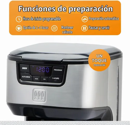 Vista 4 de Toastmaster - Cafetera digital de goteo de 12 tazas
