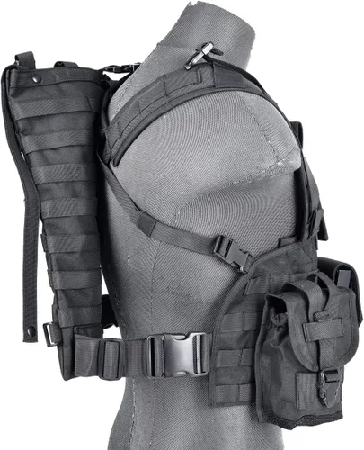 Vista 8 de Lancer Tactical Airsoft - Chaleco de paintball M4 M16 Molle modular con hebillas de liberación rápida (pequeño a extragrande)
