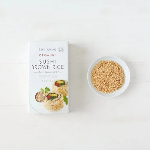 Vista 2 de Clearspring - Arroz integral de sushi japonés orgánico - 17.64 oz