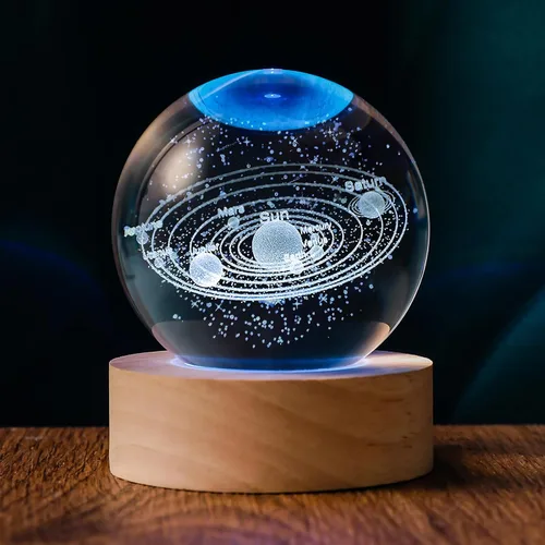 Vista 9 de Bola de Cristal 3D Axolotl de 60mm Axolotl Lámpara Nocturna de Juguete Regalos para Mujeres Esposa Novia Mamá Pareja Figura de Axolotl para Niñas