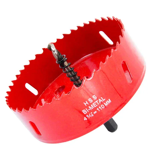Vista 50 de Broca bimetálica para taladro, cortador de orificios HSS con eje para madera y metal