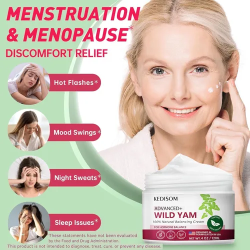 Vista 6 de Crema de ñame silvestre para rejuvenecimiento de la piel, fórmula natural con raíz de ñame silvestre, crema orgánica de ñame silvestre para suavizar