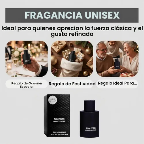 Vista 6 de Tom Ford Ombre Leather Eau de Parfum Mini 0.14 onzas líquidas 4ml botella de rociado en caja