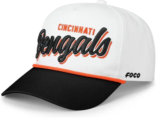 Vista 13 de FOCO Gorra con logotipo del equipo de la NFL para hombre con script Monty