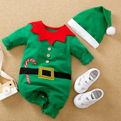 Vista 2 de AGQT Baby Boys and Baby Girls Christmas Santa Claus Costumes Size 0-24 Months