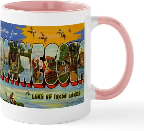 Vista 25 de CafePress Loves Me In Minnesota Taza de café de cerámica de 11 oz (11.0 fl oz)