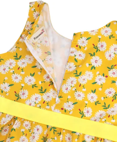 Vista 8 de Vestido de verano para niña, de algodón, con diseño floral
