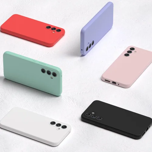 Vista 6 de Funda para Galaxy A54 5G de 6.4 pulgadas, silicona líquida suave protectora y forro de microfibra antiarañazos, a prueba de golpes, compatible
