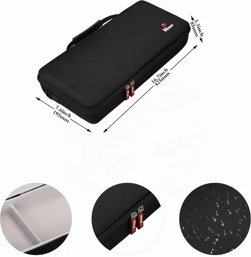Vista 8 de Mchoi - Funda rígida para impresora móvil inalámbrica Canon PIXMA TR160 / TR150 / iP110 con batería, correa acolchada para el hombro, bolsillo
